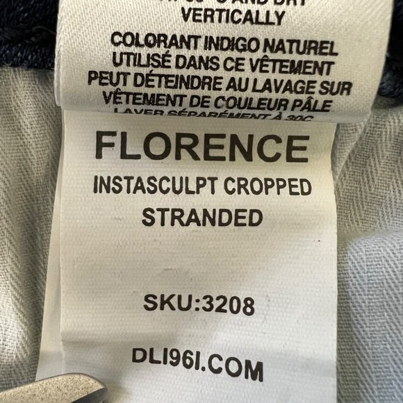 DL1961 Womens Florence Skinny Mid Rise Crop Instasculpt Jeans Stranded size 26 - Picture 14 of 15